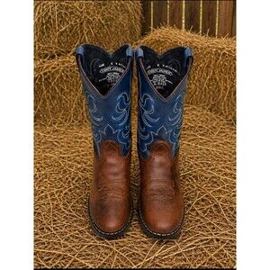 Cody James Brown & Blue Western Cowboy Boots Men’s Size 6D Leather Like New